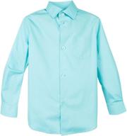 👔 stylish spring notion sleeve dress shirt for boys - clothing, tops, tees & shirts variety logo