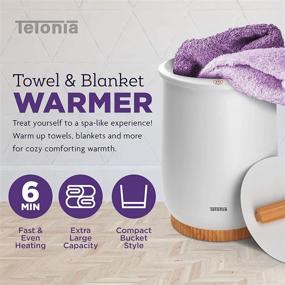 img 2 attached to 🔥 Tettonia Ultra Large Portable Towel Warmer Bucket - Hot Towel Warmer for Bathroom - Professional Spa Massage Therapy Luxury Style Warming Machine for Towels, Blanket, Bathrobe