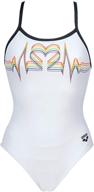 🏳️ celebrate your pride: arena women's country flags light drop back maxlife one piece swimsuit logo