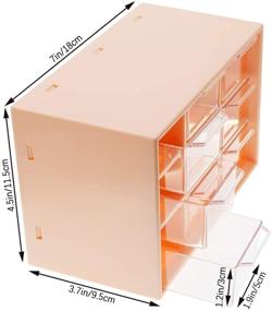 img 1 attached to 🗄️ SITAKE Mini Plastic Drawer Organizer: Versatile Storage Solution for Desk, Vanity, Home, or Office - 9 Removable Drawers for DIY Crafts, Art Supplies, and Jewelry (Beige)