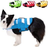 superior buoyancy dog life jacket: ripstop safety vests for swimming, boating & rescue with high visibility and rescue handle - sizes for small, medium & large dogs логотип