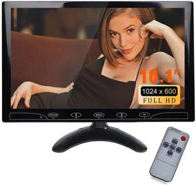 img 4 attached to 📺 ESoku 10.1" Inch Small CCTV Monitor - HD 1024x600 Portable Display LCD Color Monitors Screen with HDMI AV VGA Port Remote Control Built-in Speaker for DVR PC CCTV Security Camera: Superior Quality Monitoring Solution