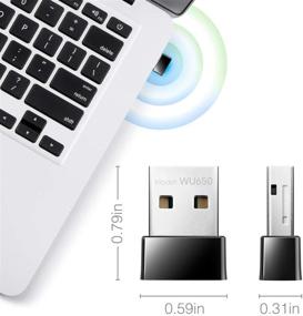 img 2 attached to 🔌 Cudy AC 650Mbps USB WiFi Adapter for PC - High-Speed Dual Band Wireless Dongle for Laptop - Nano Size, Windows & Mac Compatible