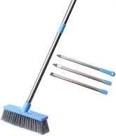 🧹 long handled stiff bristle floor scrub brush - 48" shower deck brush for cleaning tile, shower, tub, bathtub, and patio - ideal grout scrubbing brushes logo