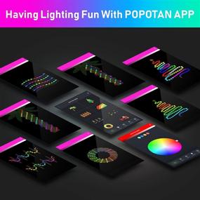 img 2 attached to Popotan 33ft Smart Christmas String Lights: Alexa & Google Home Compatible, Multi Modes, Warm White RGB Color Changing - Perfect for Bedroom, Party, Home Patio, Wedding Decor