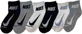 img 1 attached to Nike Boy's Cushioned Quarter Socks - 6 Pack