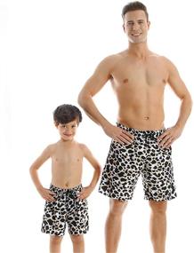 img 1 attached to 👨 Matching Swimwear for Family - PURFEEL Boys' Clothing Swimsuit