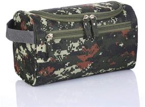 img 2 attached to Tumecos Toiletry Dopp Kit Travel Electronics Organizer Shaving Accessories Bag (Army Green 2)