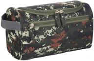 tumecos toiletry dopp kit travel electronics organizer shaving accessories bag (army green 2) logo