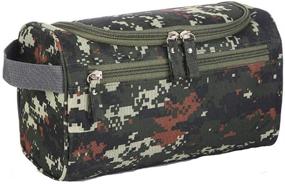 img 4 attached to Tumecos Toiletry Dopp Kit Travel Electronics Organizer Shaving Accessories Bag (Army Green 2)