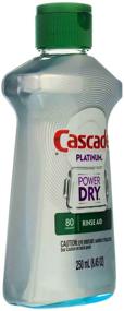 img 2 attached to 🧼 Cascade Rinse Aid Platinum, Dishwasher Rinse Agent, Regular Scent, 8.45 oz, (3 Pack)