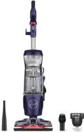 🐾 efficient pet hair removal: hoover power drive uh74210pc bagless multi floor upright vacuum cleaner with swivel steering - purple logo
