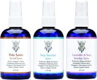 🧹 negative energy removal gift set: smudge spray with sage, lavender, and palo santo: smokeless alternative to sage bundles, incense, sticks or candles: handcrafted with authentic essential oils in sedona, arizona логотип