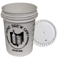 🍺 convenient 6.5 gallon plastic fermenter with secure lid: a must-have brewing essential logo