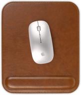 lamoti leather ergonomic mousepad non slip logo