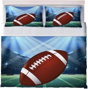 img 3 attached to Ayigu наволочки для подушек American Football Comforter