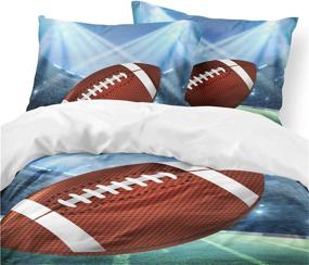 img 4 attached to Ayigu наволочки для подушек American Football Comforter