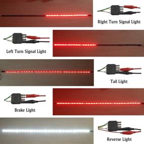 img 2 attached to LivTee 60 Inch Super Bright LED Truck Tailgate Light Bar Strip for Pickup Trailer SUV RV Van Car Towing Vehicle - Tail Brake Backup Reverse Turn Signal Running Lights, Red/White