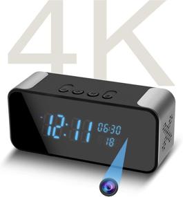 img 4 attached to 📷 Amzcev 4K Hidden Camera - Alarm Clock - Bluetooth Speaker: Wireless WiFi Spy Nanny Camera for Home Safety, Motion Detection, Live Stream Monitoring