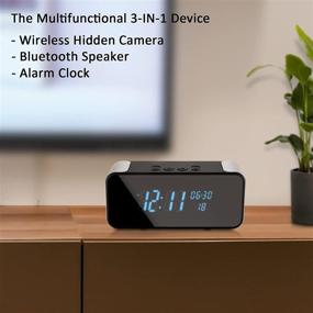 img 3 attached to 📷 Amzcev 4K Hidden Camera - Alarm Clock - Bluetooth Speaker: Wireless WiFi Spy Nanny Camera for Home Safety, Motion Detection, Live Stream Monitoring