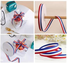 img 1 attached to Grosgrain Stripes Ribbon Patriotic Wrapping