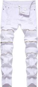 img 4 attached to NEWSEE Stylish Destroyed Distressed Stretch Boys' Clothing and Jeans