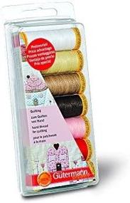 img 1 attached to Gutermann Hand Quilting Thread set: 7 x 80m, Popular Shades