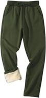 gihuo winter fleece sweatpants running sports & fitness in team sports logo