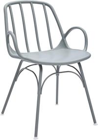 img 4 attached to 🪑 Rivet Nova Modern Slatted-Back Plastic Dining Chair - 21.6"W, Moss Gray by Amazon Brand