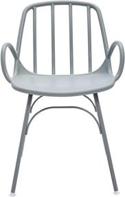 img 3 attached to 🪑 Rivet Nova Modern Slatted-Back Plastic Dining Chair - 21.6"W, Moss Gray by Amazon Brand