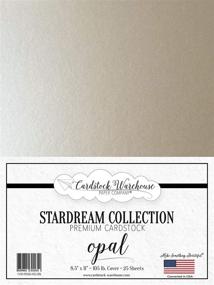 img 1 attached to Opal Ivory Stardream Metallic Cardstock Paper - 8.5 X 11 Inch - 105 lb. / 284 gsm Cover - Pack of 25 Sheets by Cardstock Warehouse