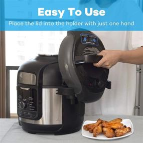 img 1 attached to Goldlion Lid Holder Stand – Compatible with Ninja Foodi Pressure Cooker and Air Fryer 6.5 Quart and 8 Quart – Patented Accessory Design
