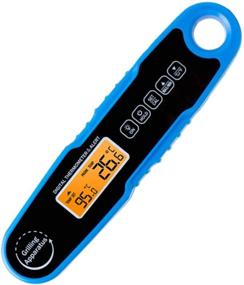 img 3 attached to 🌡️ Black Meat Thermometer with Instant Read, Calibration, Backlit, and Probe - Waterproof, Convenient Bottle Opener - Ideal for Kitchen, Cooking, BBQ