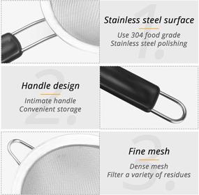 img 2 attached to KUFUNG Stainless Steel Mesh Strainer Kitchen & Dining