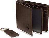 genuine leather bifold wallets pocket logo