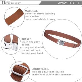 img 2 attached to 👔 AWAYTR Kids Toddler Belt Boys: Stylish Accessories for Boys' Fashion Belts