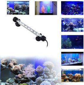 img 3 attached to Upgraded 7.5 Inch Submersible Fish Tank Light – IP68 Waterproof LED Aquarium Lighting with Timer, Enhancing Underwater Blue Lights Tube for Background Décor