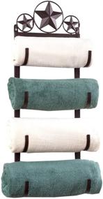 img 1 attached to 🛁 Sturdy and Stylish Western Star Metal Towel Rack: Organize and Enhance Your Bathroom Décor!