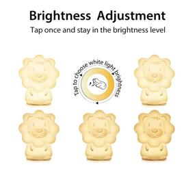 img 2 attached to 🦁 Cute Lion Silicone LED Nightlight for Kids – Paint-Free Nursery Lamp with Timer for Toddler, Baby, Girls, Boys - Perfect Children's Gift for Bedroom