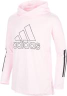 adidas sleeve hooded heather 👚 graphic girls' clothing: style and comfort combined logo