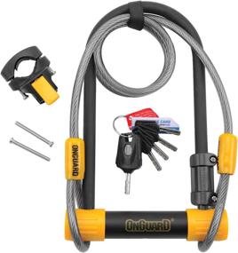 img 2 attached to 🔒 OnGuard Bulldog DT U-Lock: Secure Your Bike with 4-Foot Cinch Loop Cable (Black, 4.53 x 9.06-Inch)