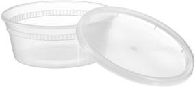 img 4 attached to 🍱 Mr. Miracle 8oz Food/Multi-Purpose/Slime Plastic Containers with Lids - 15 Pack, Non-Leak Seal, Microwave, Freezer & Dishwasher Safe