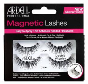 img 4 attached to 💫 Ardell Professional Magnetic Double Strip Lashes, Wispies: Enhance Your Look with Effortless Magnetic Lash Application!