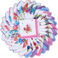 🌸 exquisite vintage floral handkerchiefs: exude elegance with hankies from pieces logo