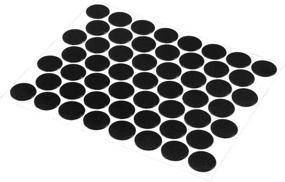 img 2 attached to 🔲 Self Adhesive Textured Black Screw Hole Covers by Prime-Line - Pack of 53 (KD 16082)