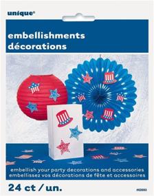 img 1 attached to Paper July Party Embellishment Decorations