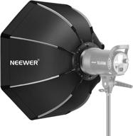 neewer foldable octagonal softbox with bowens mount speedring: perfect for studio flash monolight, portraits, and product photography logo