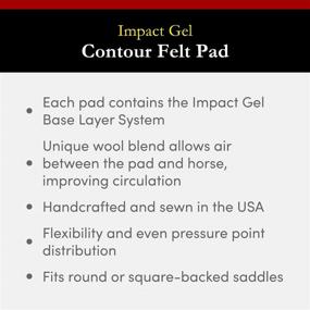 img 3 attached to Enhanced Performance Contour Felt Saddle Pad with Impact Gel