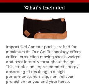 img 2 attached to Enhanced Performance Contour Felt Saddle Pad with Impact Gel