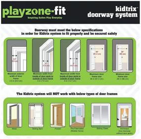 img 1 attached to 🤸 Enhance Fun and Fitness with the Playzone Fit Kidtrix Doorway Swing Kit